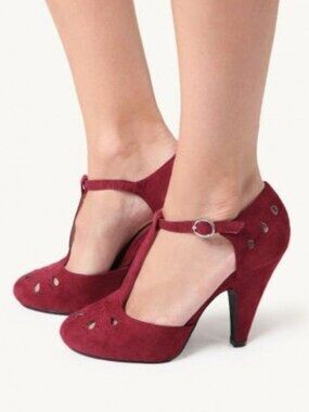 ModCloth Zest is History Heels in Burgundy